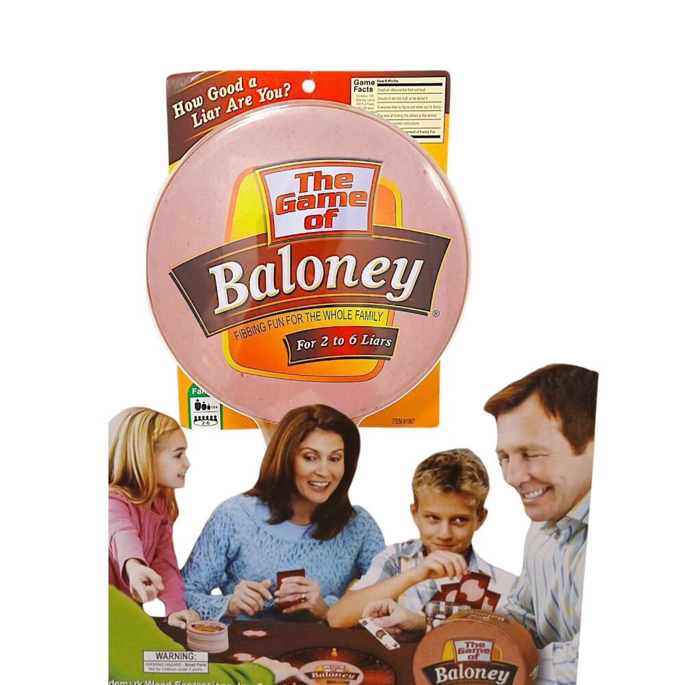Full Size The Game of Baloney Family Fibbing Fun‎ Board Game Party Gift SEALED